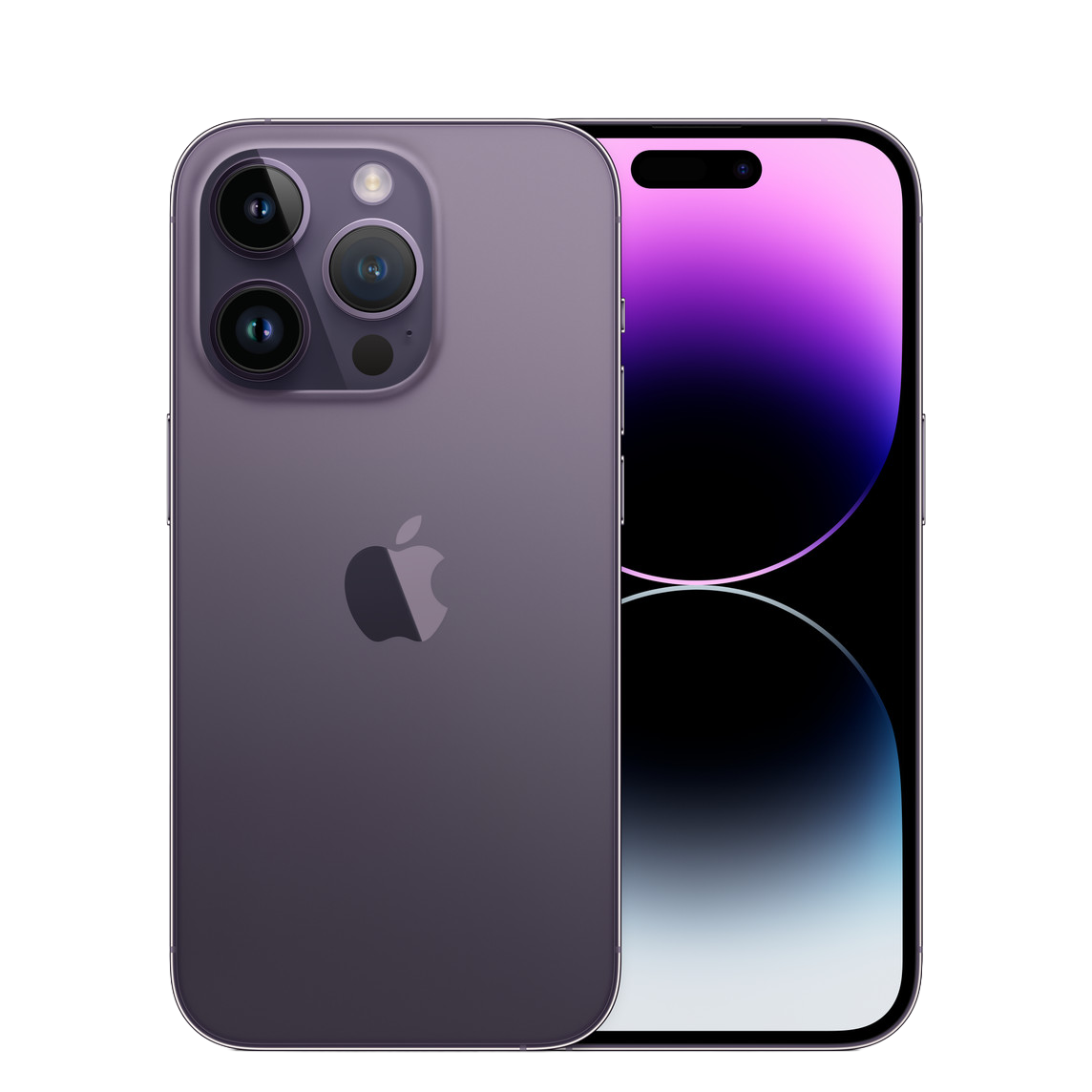 iPhone 14 Pro morado oscuro sin fondo