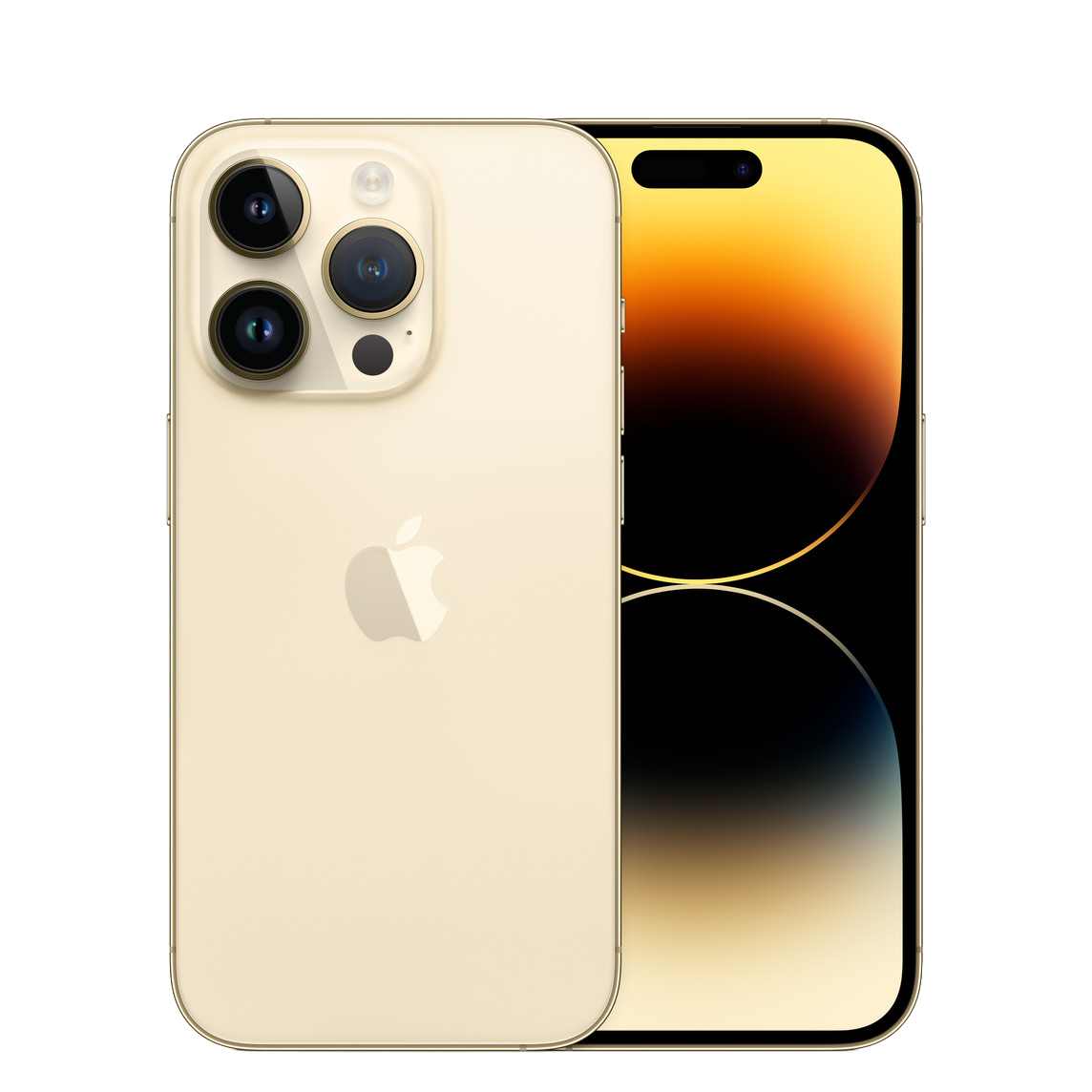 iPhone 14 Pro oro sin fondo