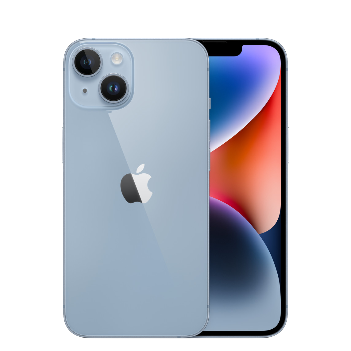 iPhone 14 azul sin fondo